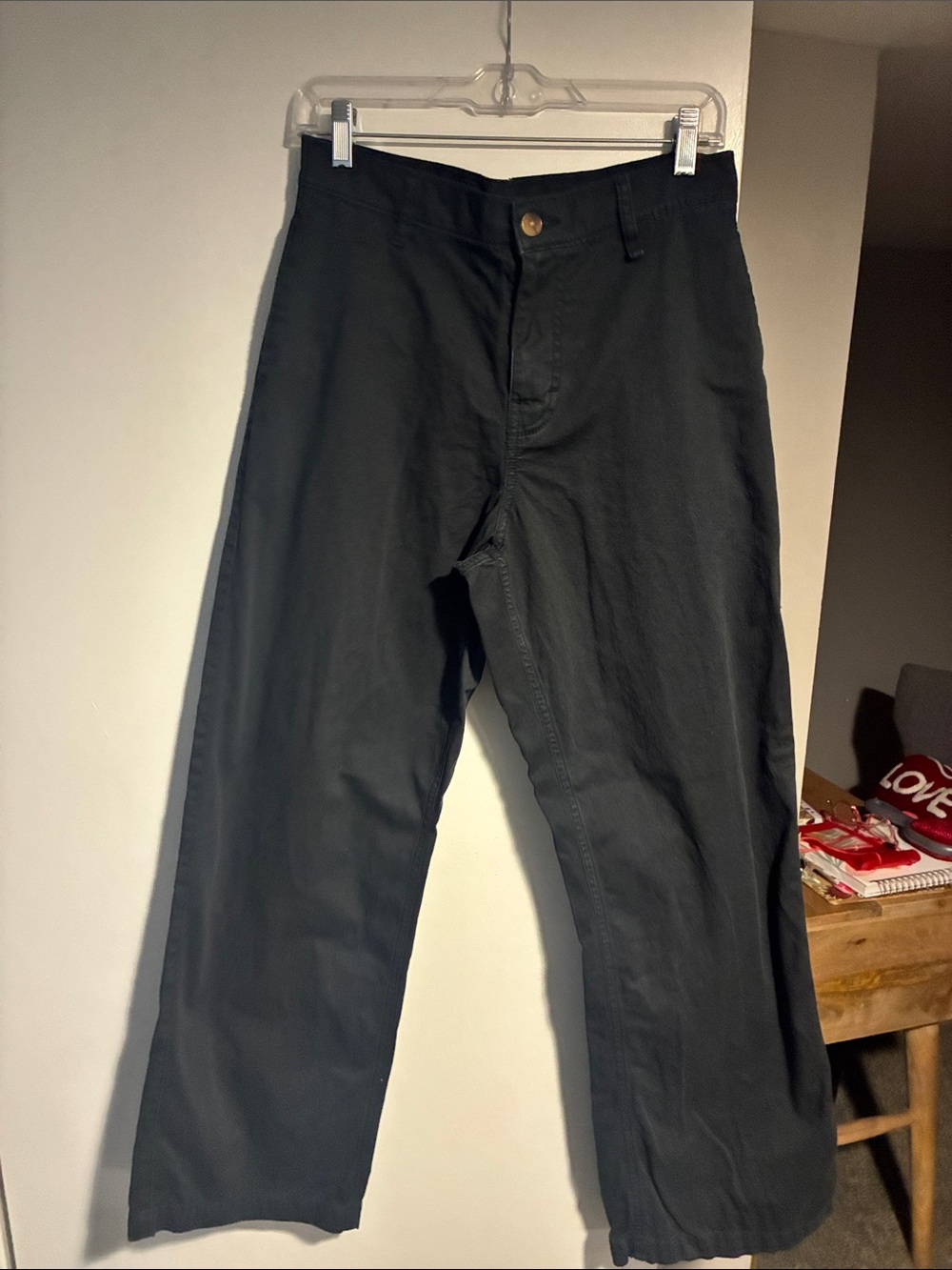BDG Black Straight-Leg Chinos